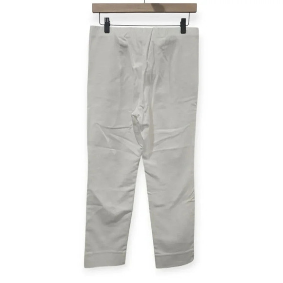 J Jill Pants  Small Petite White Essential Cotton Stretch Pull On Cropped Capri - Picture 2 of 5